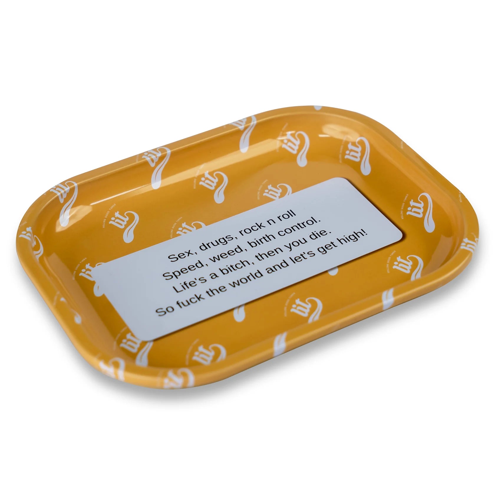 LIT METAL ROLLING TRAY