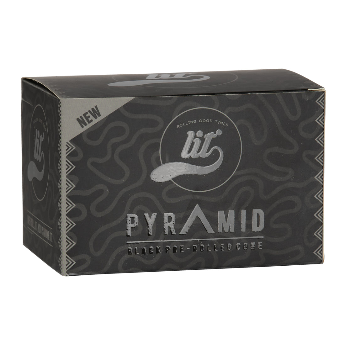 LIT PYRAMID BLACK PRE ROLLED CONE!