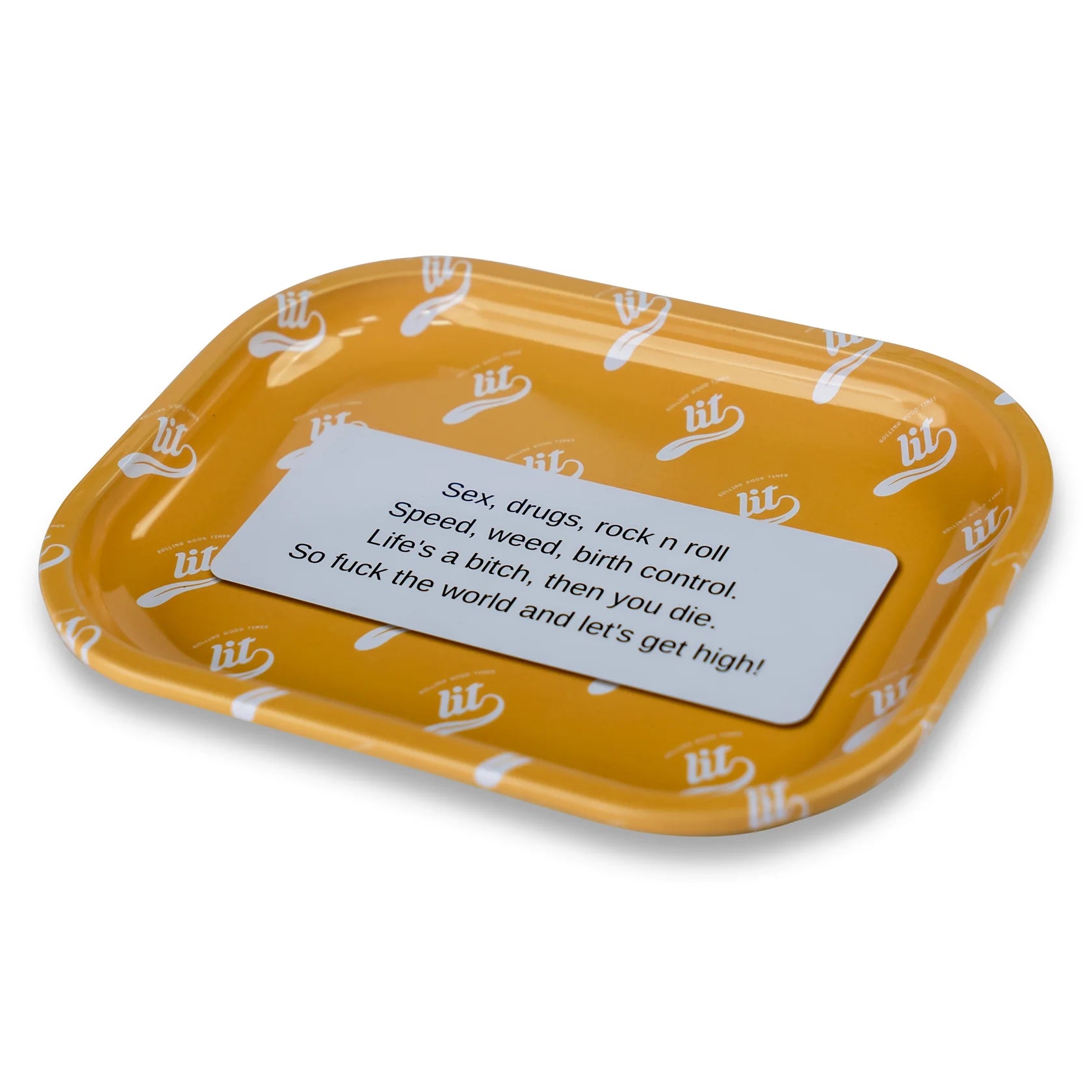 LIT METAL ROLLING TRAY