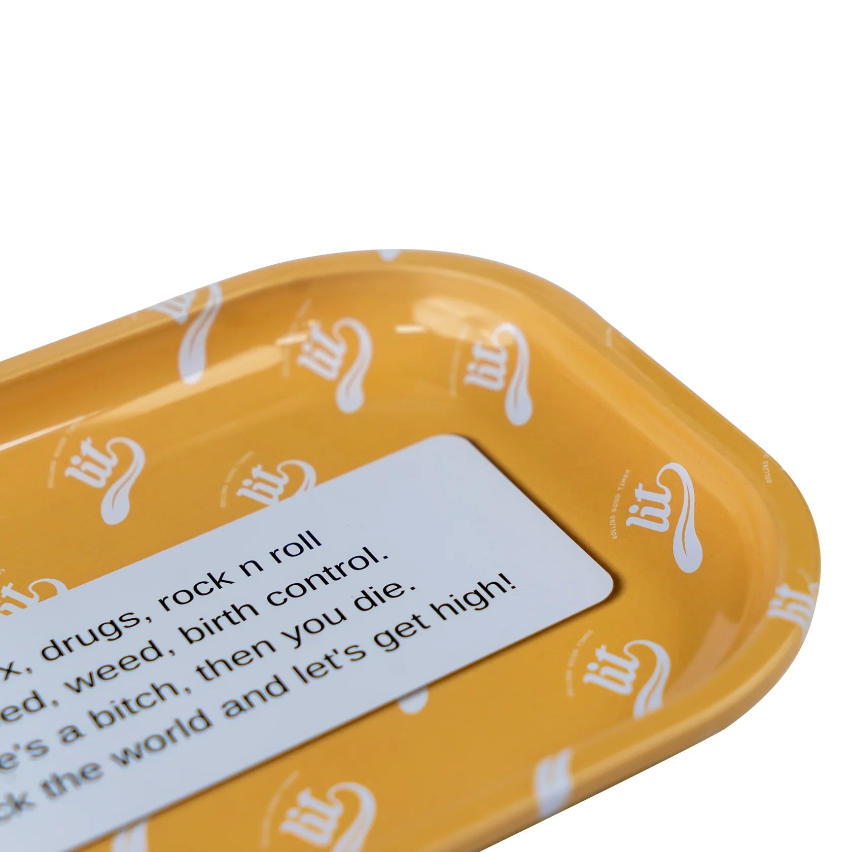 LIT METAL ROLLING TRAY