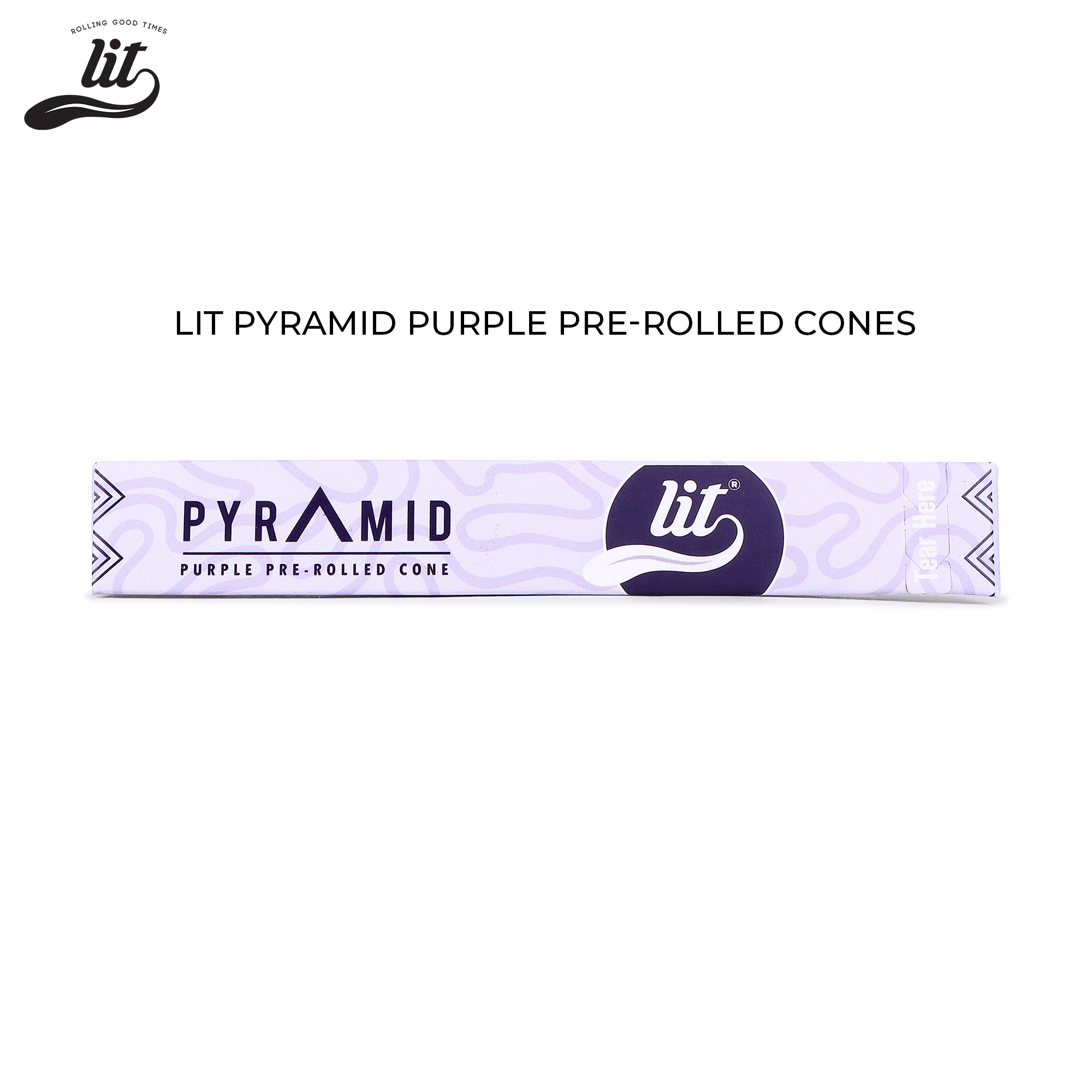 LIT PYRAMID PURPLE PRE ROLLED CONE