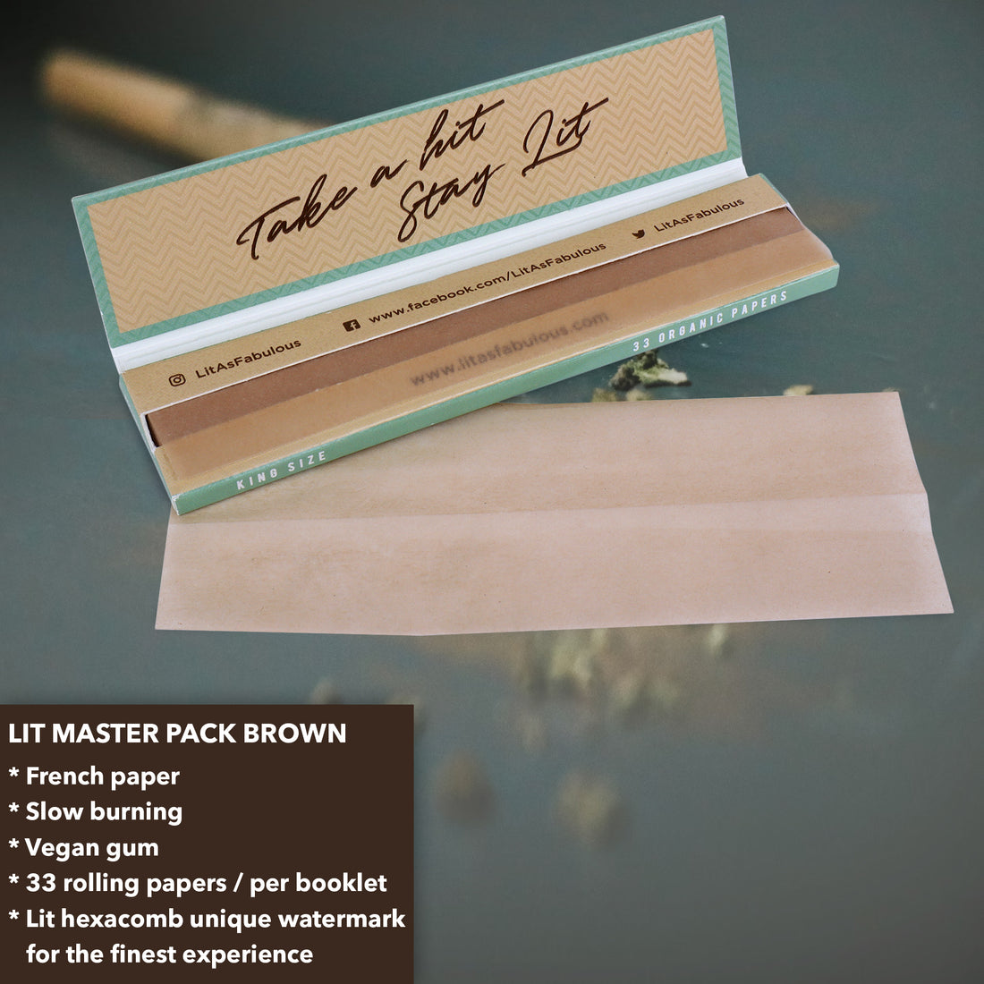 MASTER PACK QUEEN SIZE BROWN (ROACH BOOK FREE)