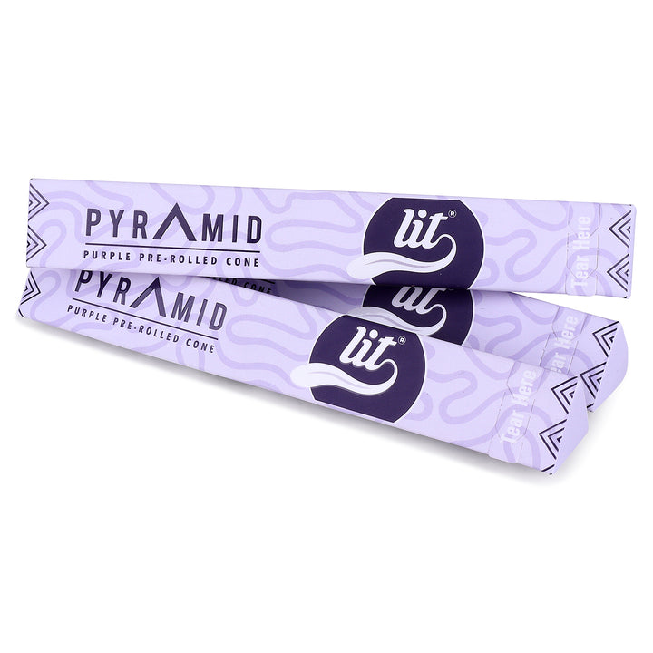 LIT PYRAMID PURPLE PRE ROLLED CONE