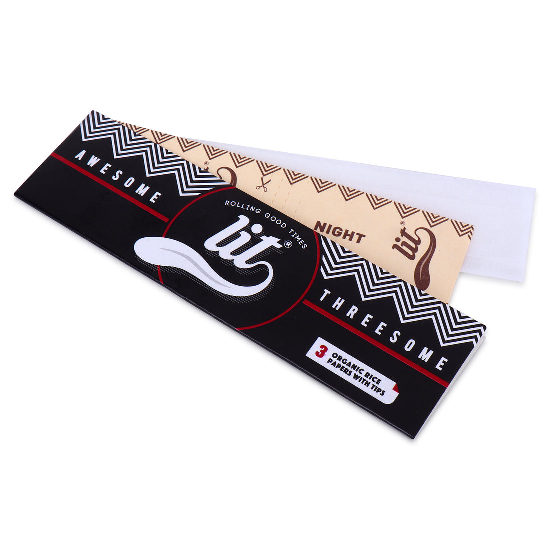 AWESOME THREESOME WHITE ROLLING PAPER