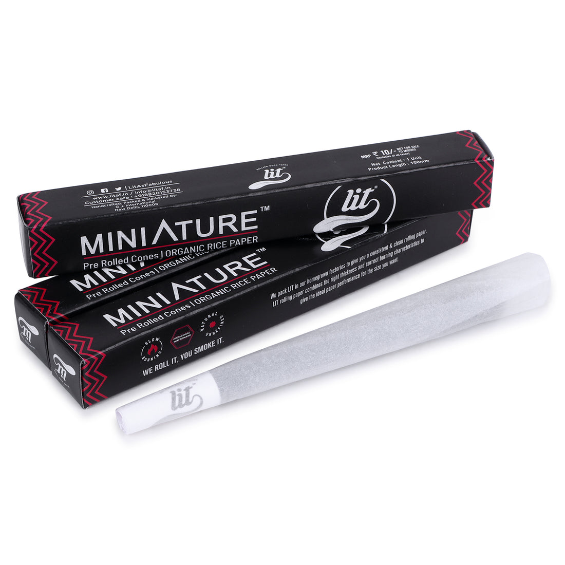 MINIATURE PRE-ROLL WHITE (55 CONES)