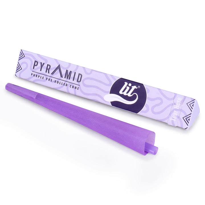 LIT PYRAMID PURPLE PRE ROLLED CONE