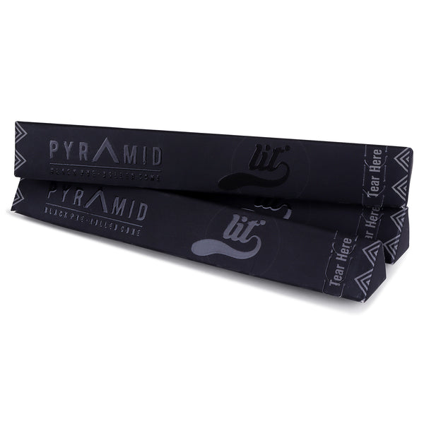 LIT PYRAMID BLACK PRE ROLLED CONE!