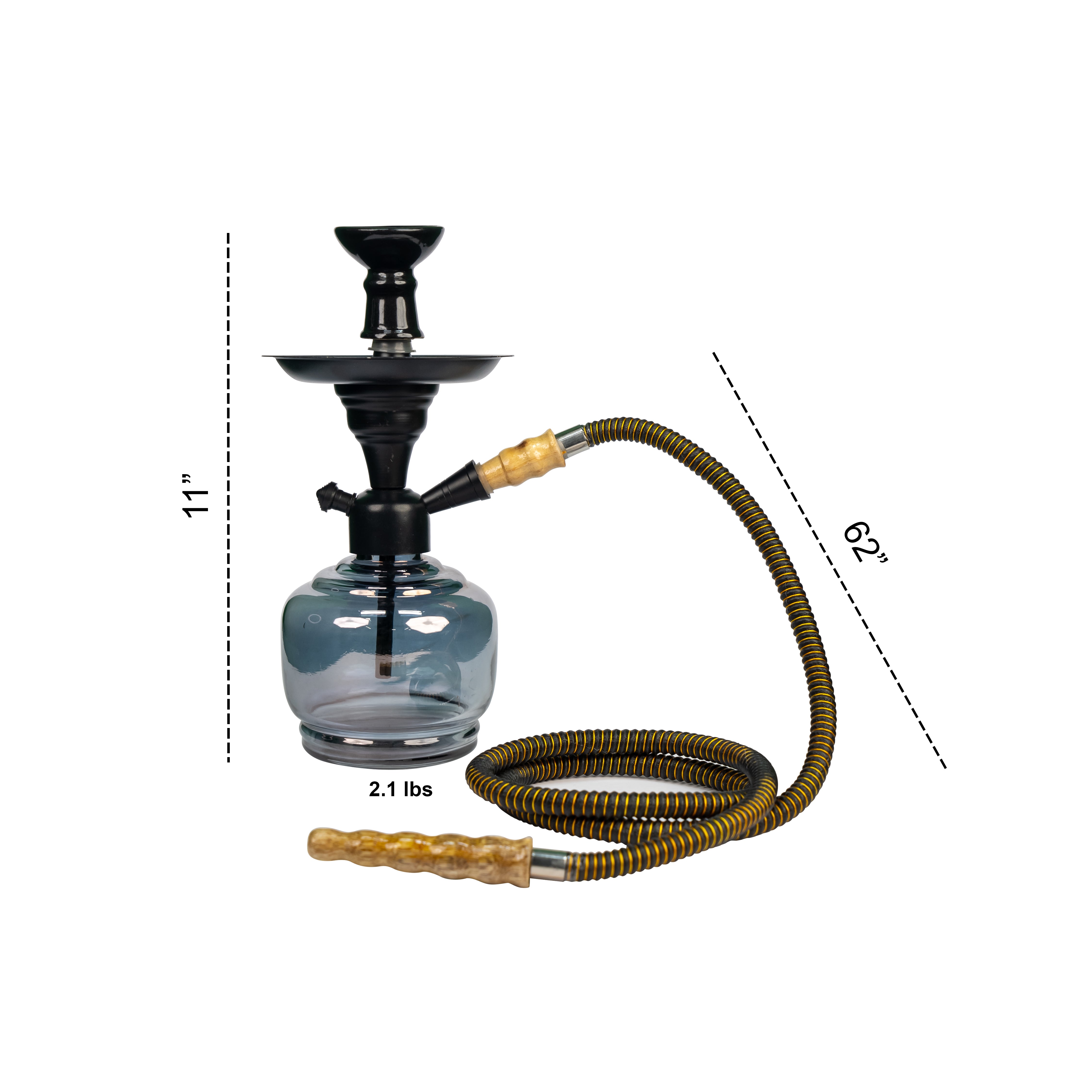 Lit Ember Premium Glass Hookah