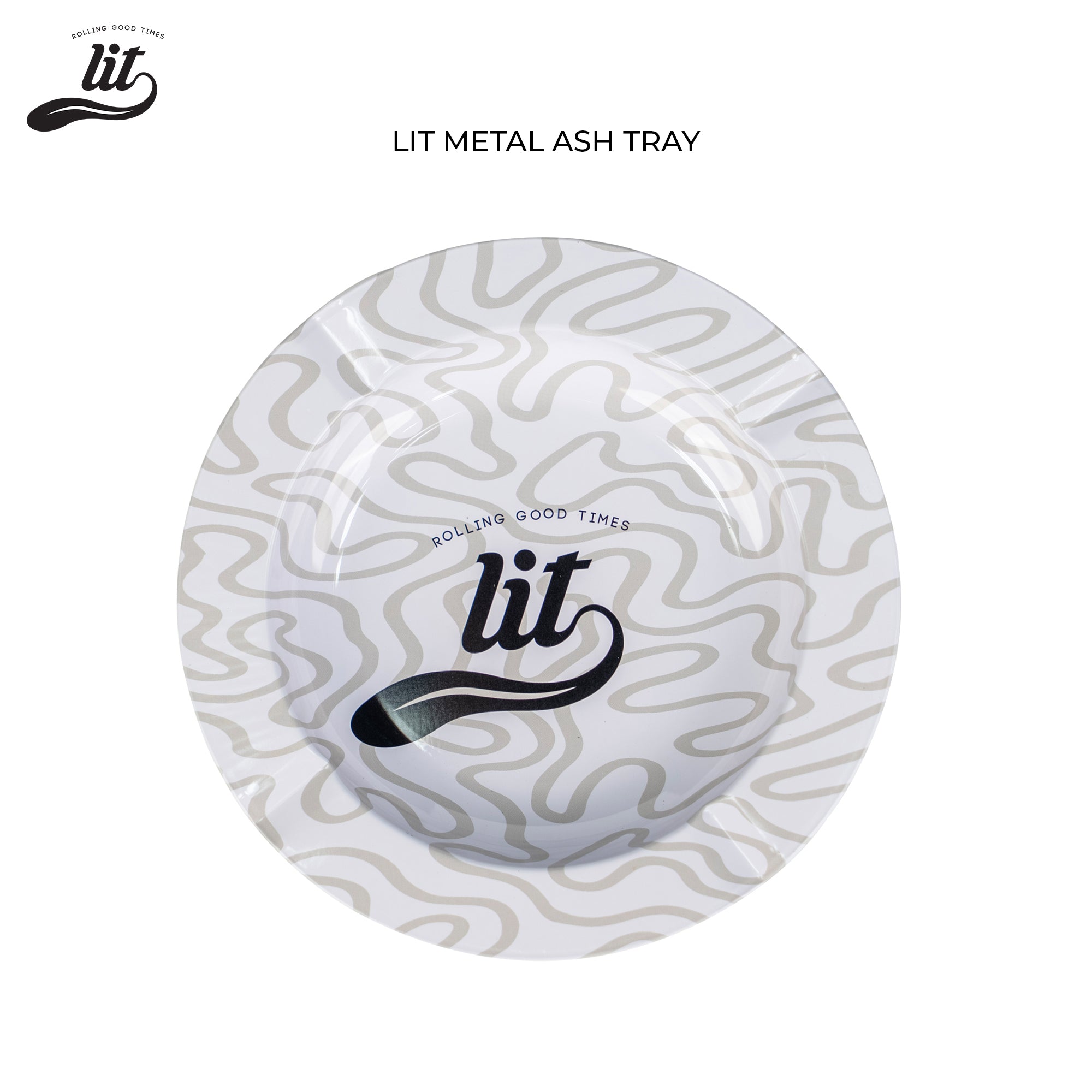 LIT Rolling Metal Ashtray
