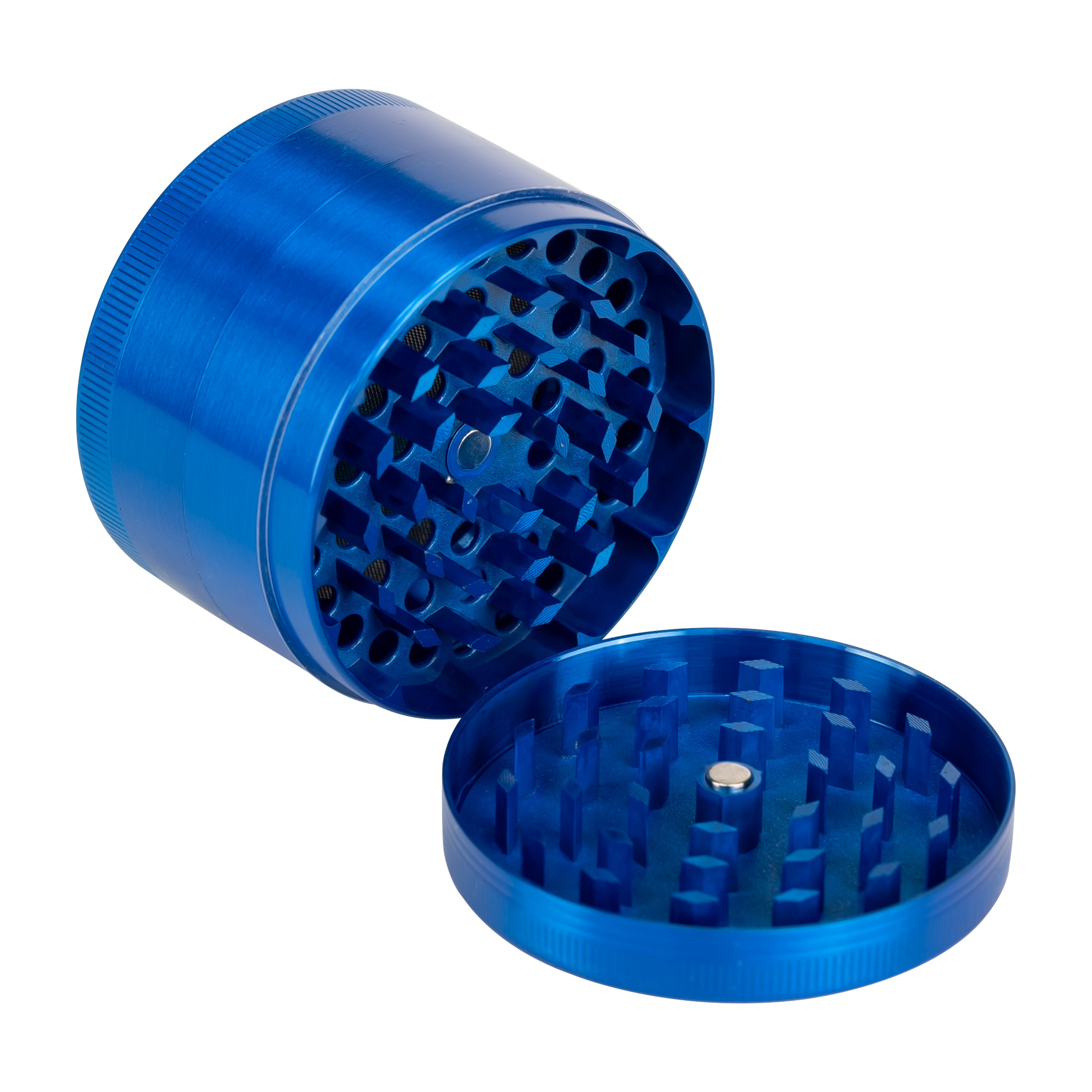 63MM BLUE METAL HERB GRINDER
