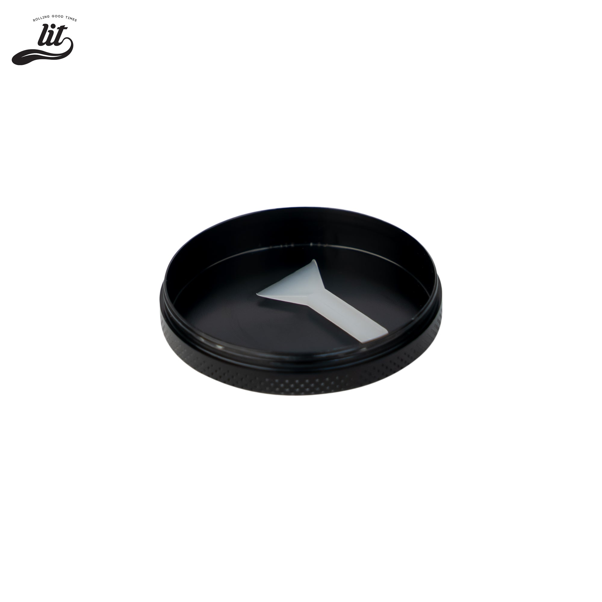LIT Baked Fresh AT 420 Premium Metallic Herb Grinder (50mm) Herb Grinder | Herb Crusher | LITAF Accessories Black