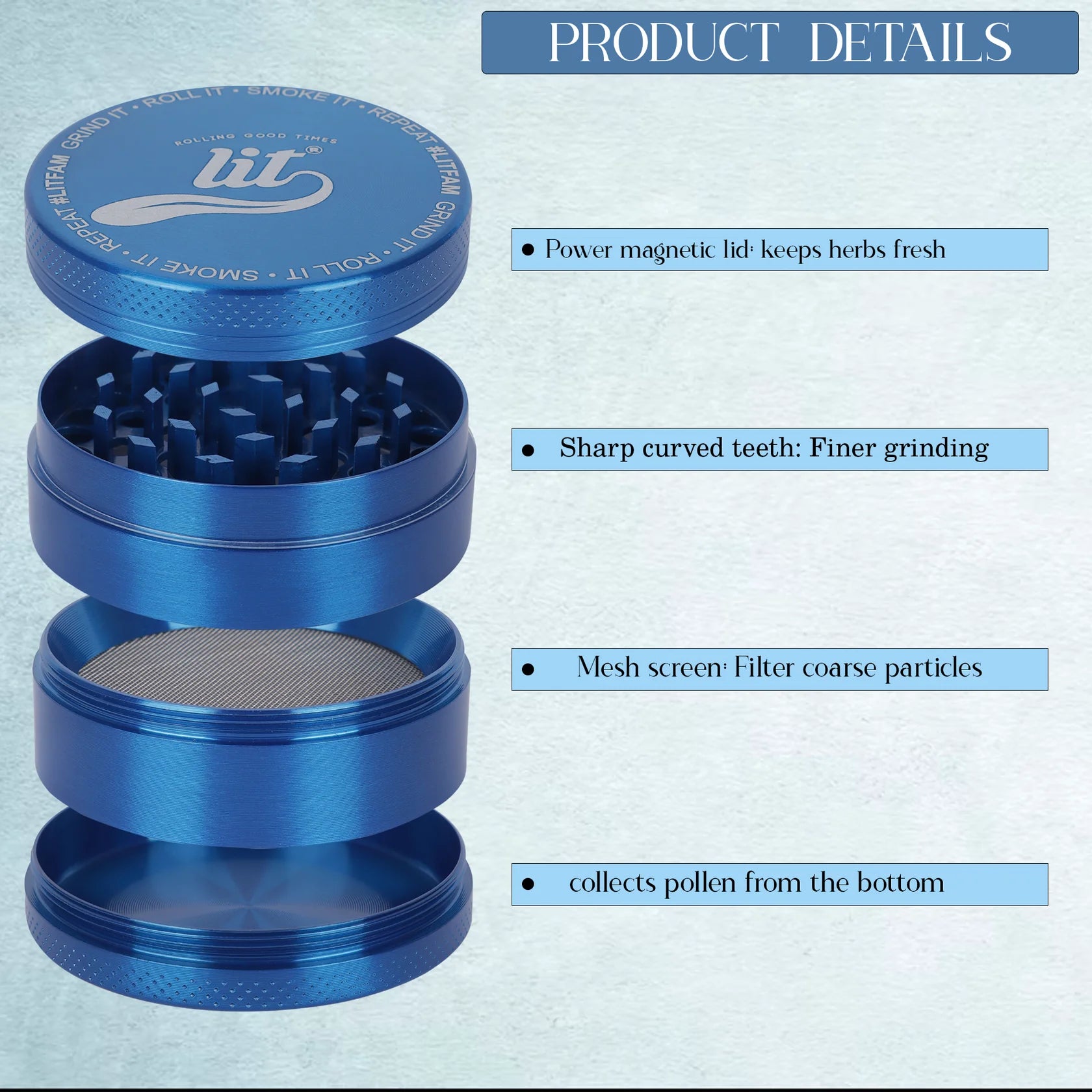 55MM METAL HERB GRINDER