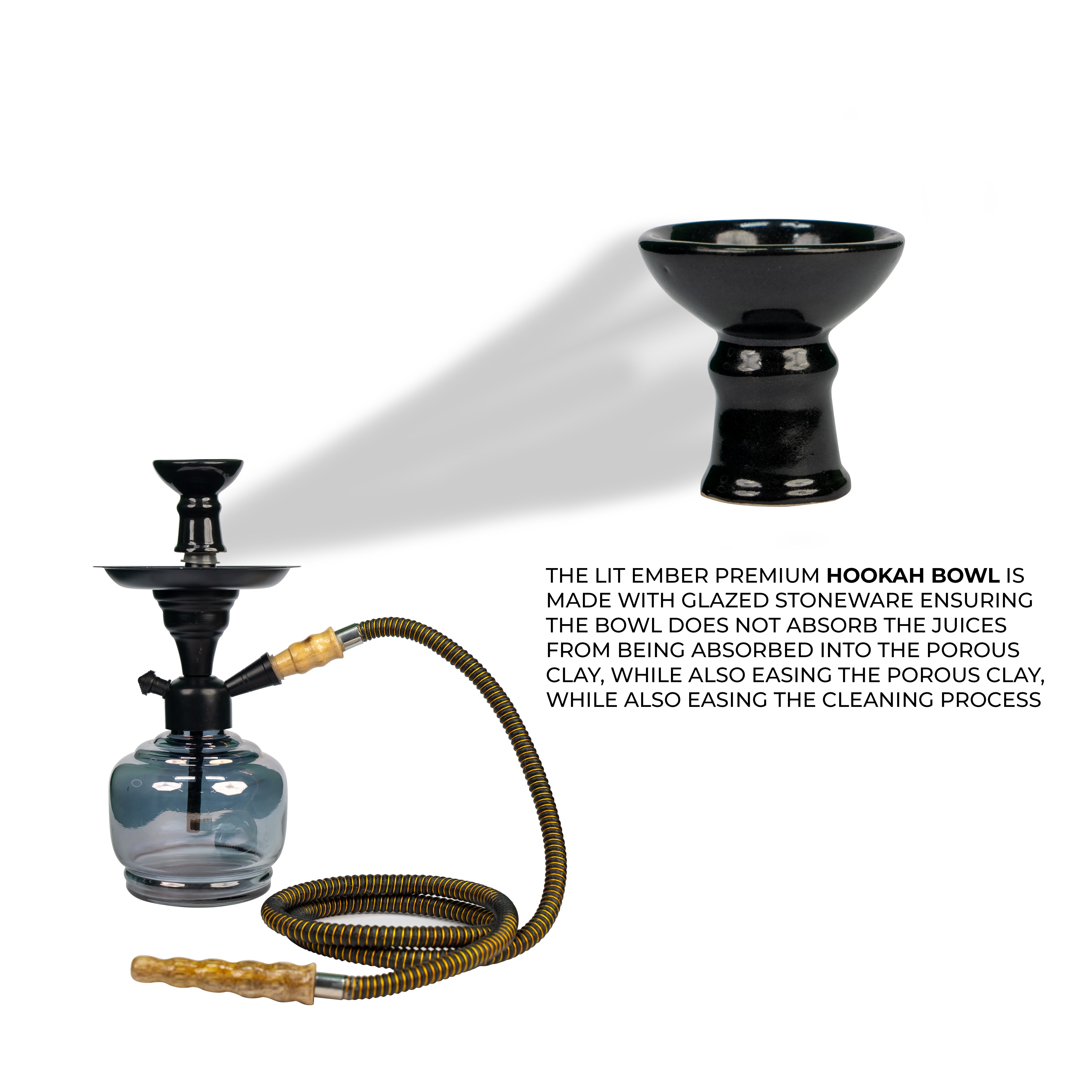 Lit Ember Premium Glass Hookah