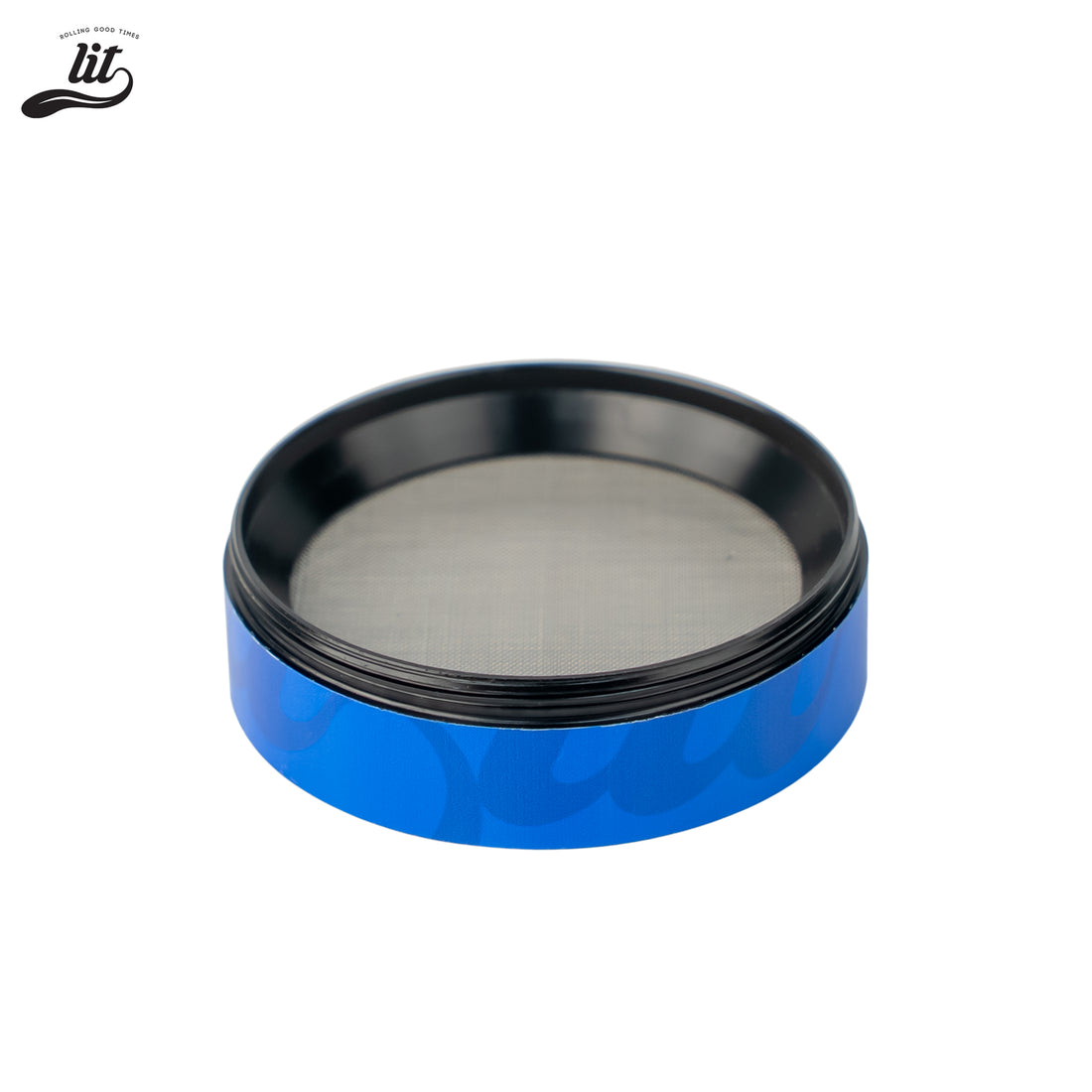 LIT Baked Fresh AT 420 Premium Metallic Herb Grinder (63mm) Herb Grinder | Herb Crusher | LITAF Accessories Blue