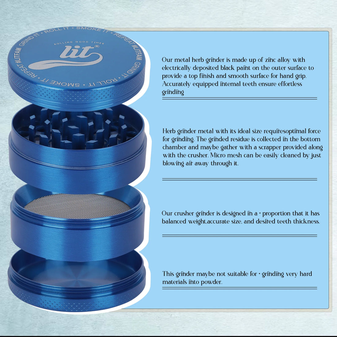 55MM METAL HERB GRINDER