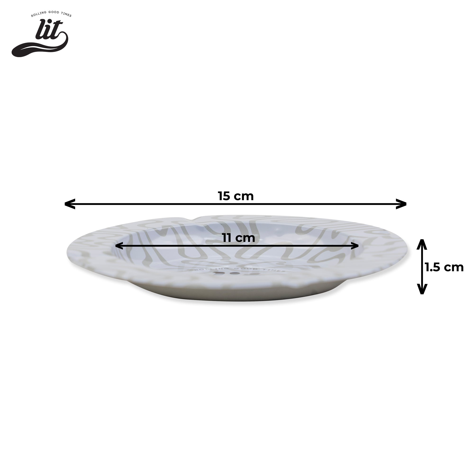 LIT Rolling Metal Ashtray
