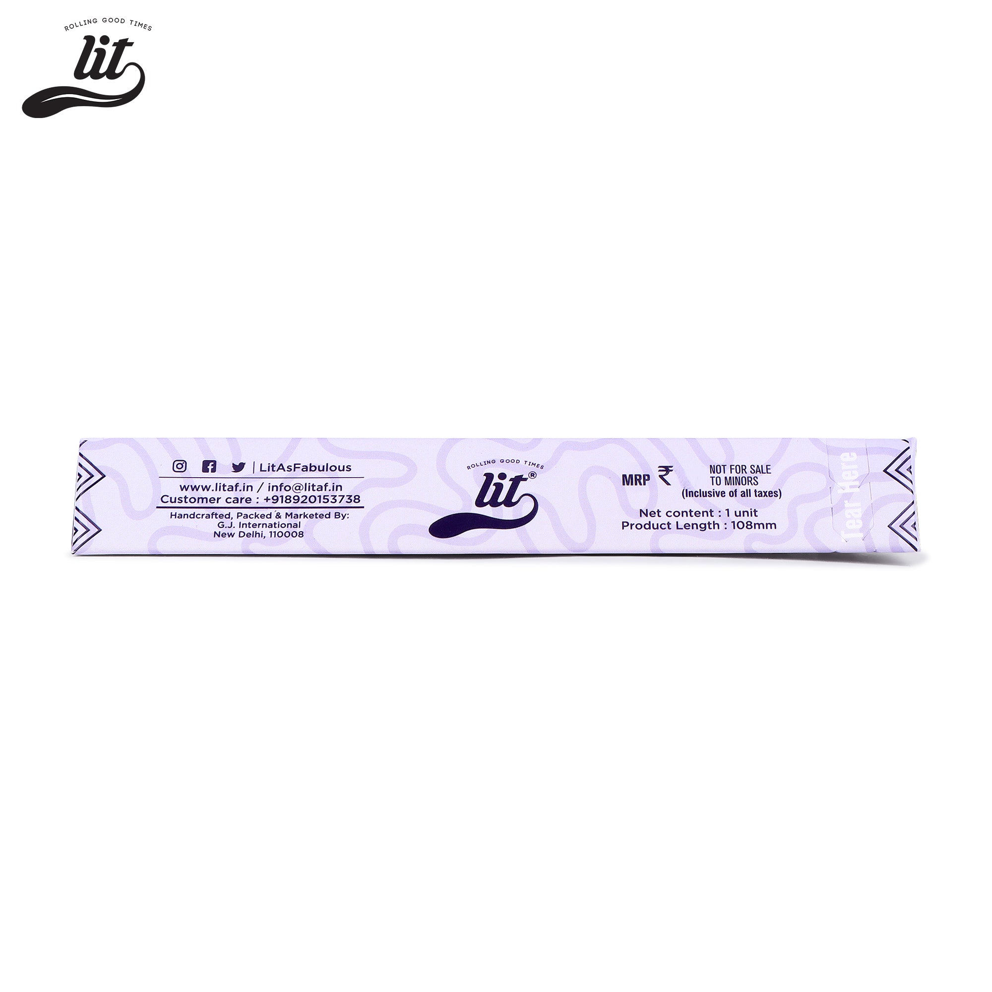 LIT PYRAMID PURPLE PRE ROLLED CONE