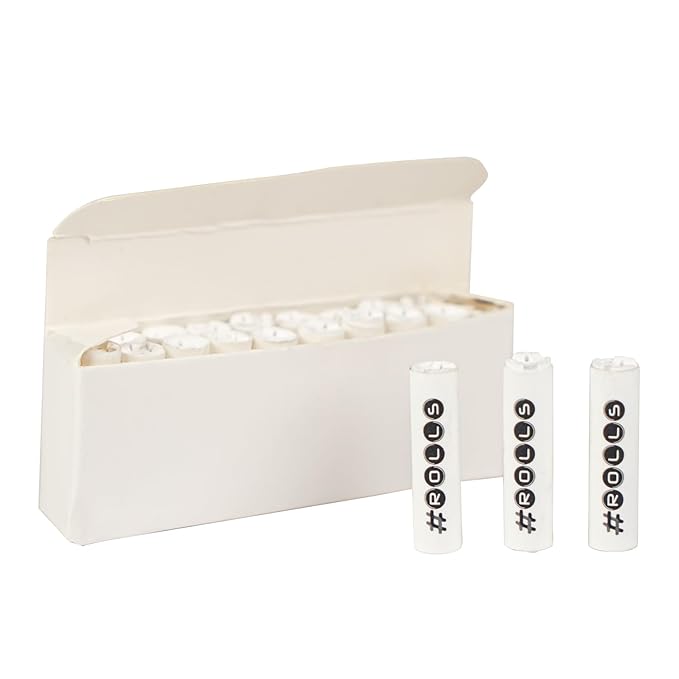 LIT #ROLLS ACTIVATED CHARCOAL CERAMIC FILTERS 7MM (20 FILTERS PER PACK)