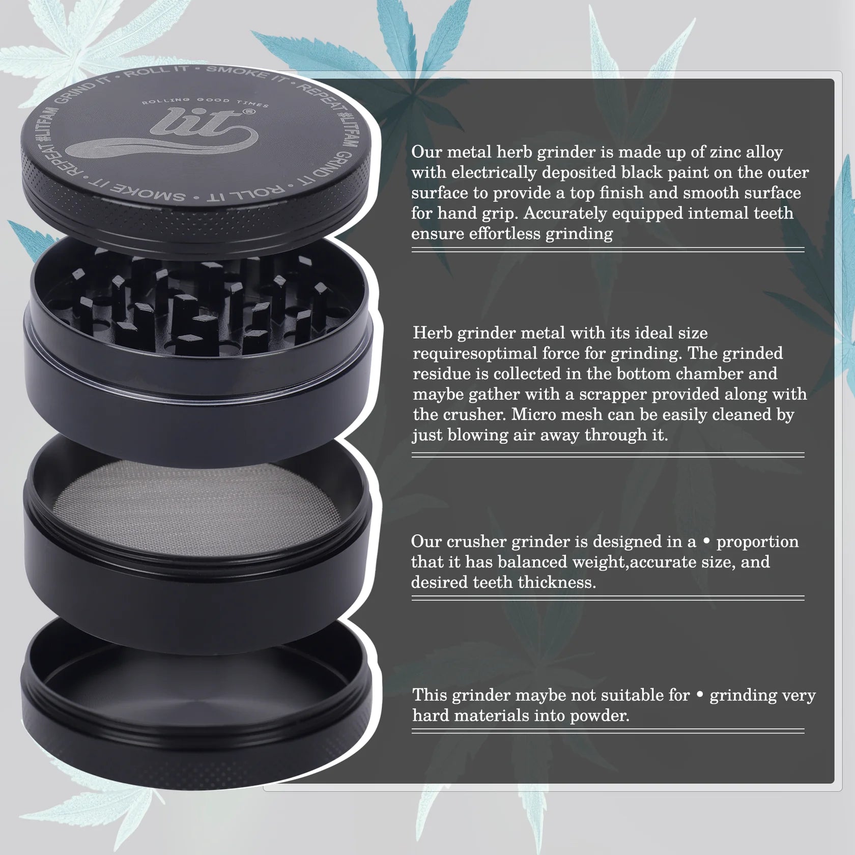 63MM METAL HERB GRINDER