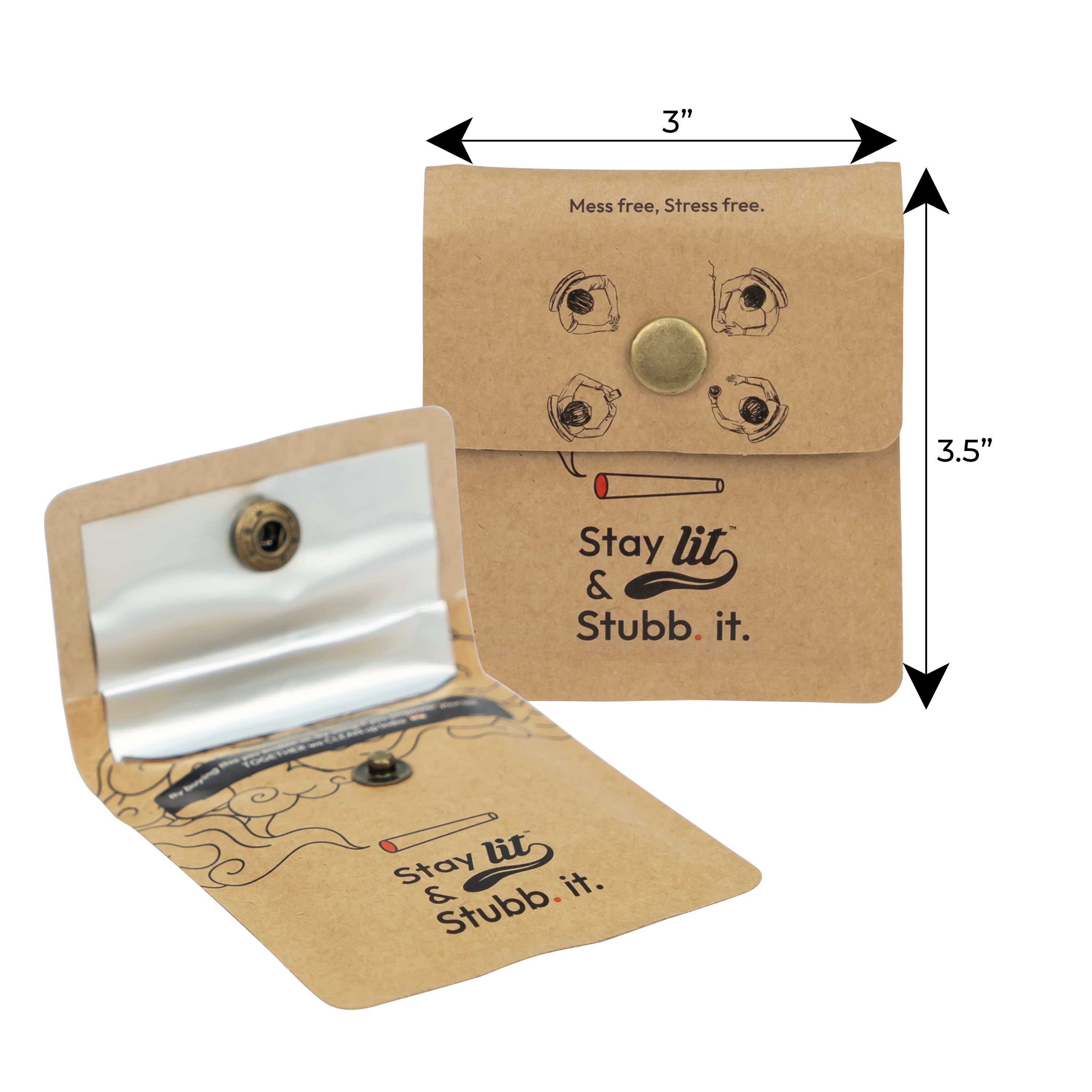 Lit x Stubb Pocket Ashtray