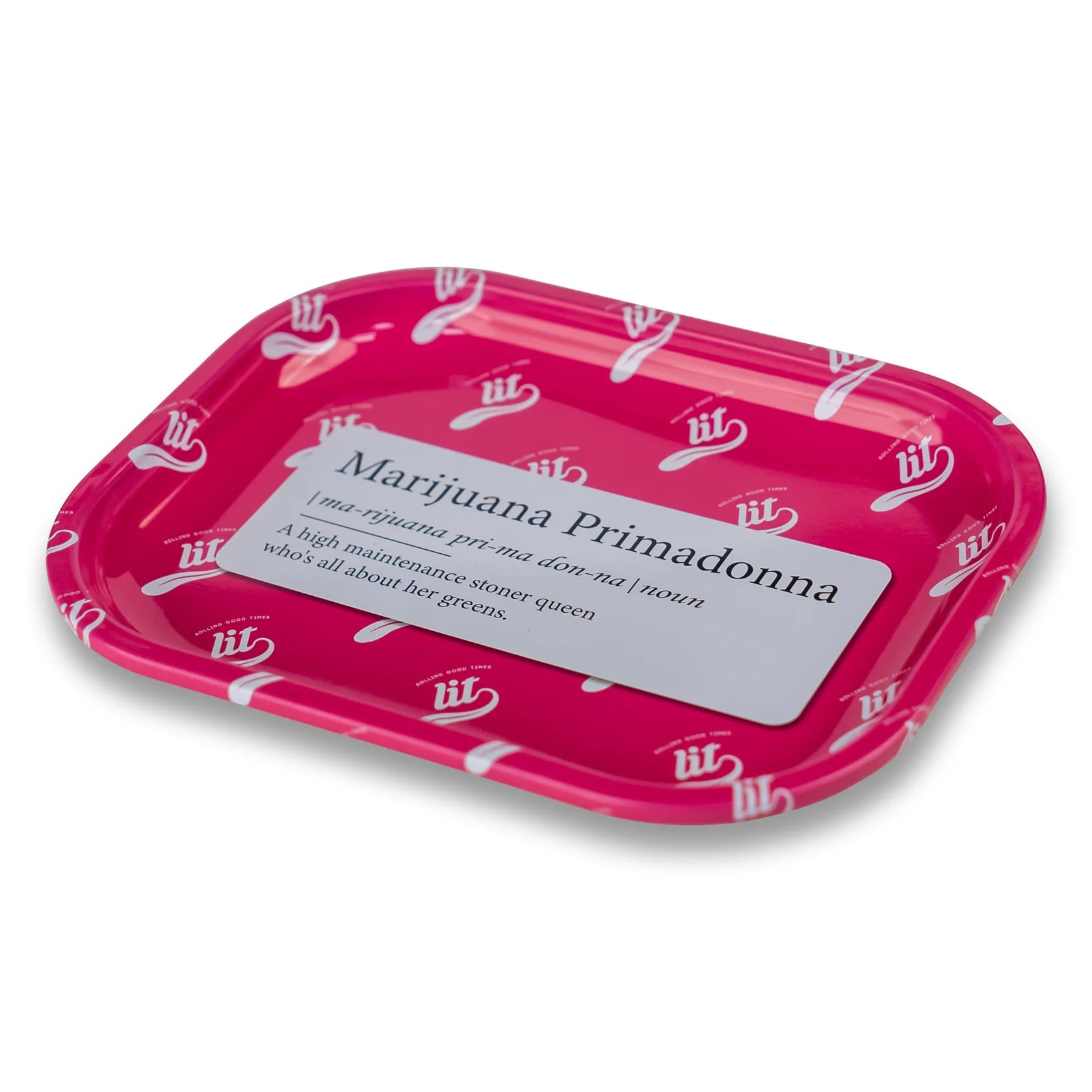 LIT METAL ROLLING TRAY