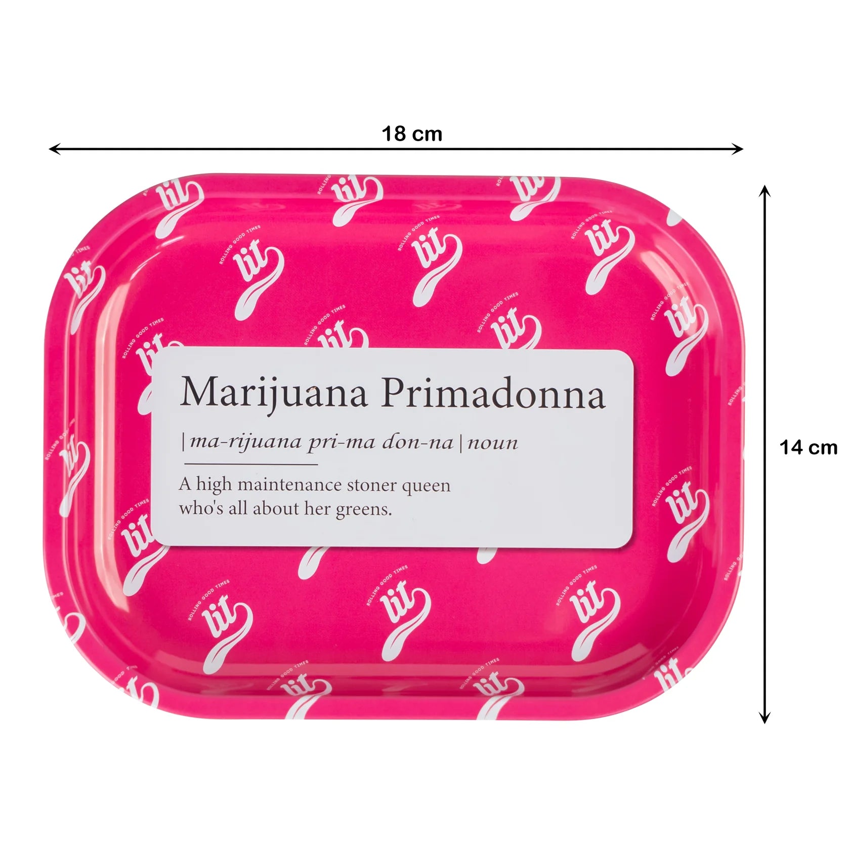 LIT METAL ROLLING TRAY