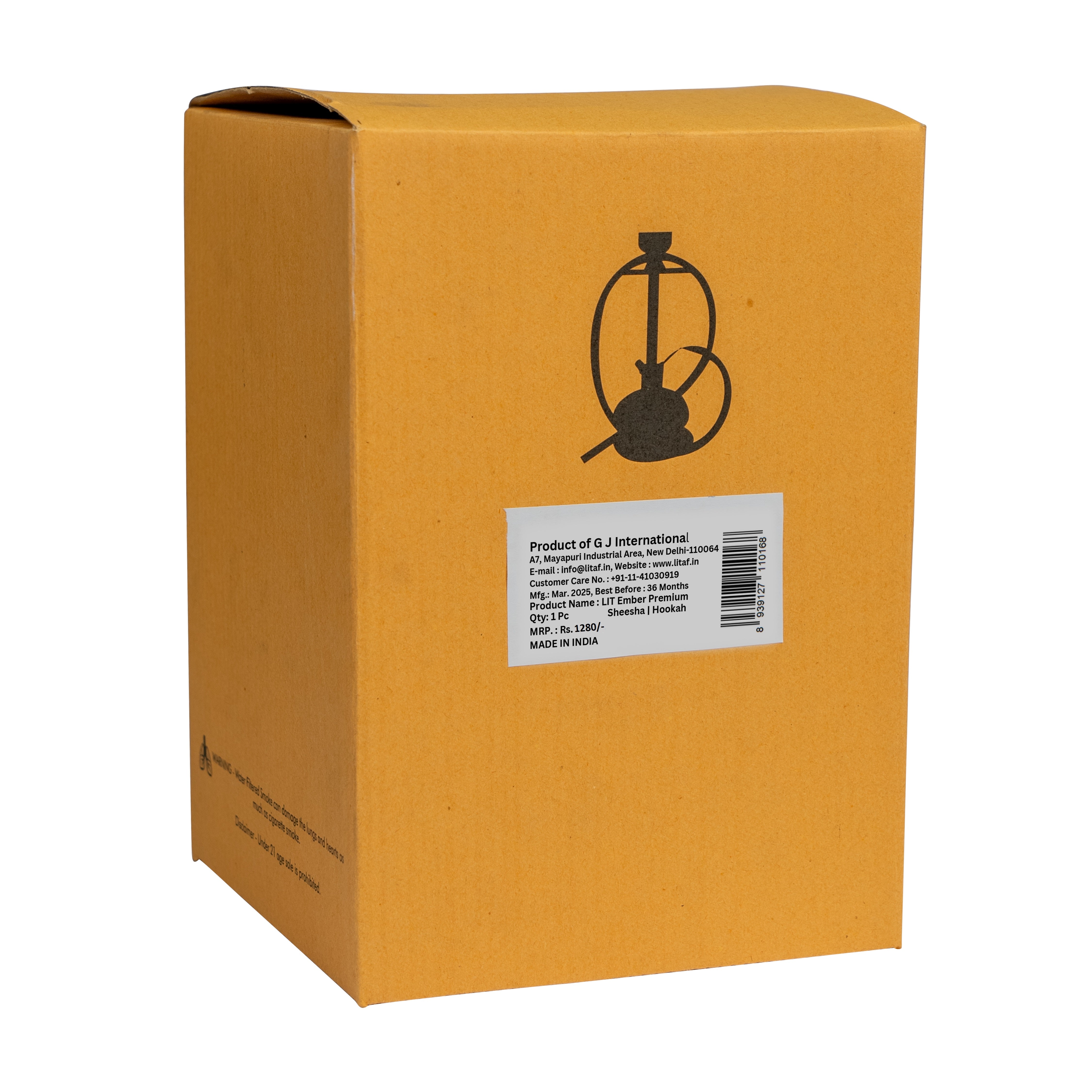 Lit Ember Premium Glass Hookah