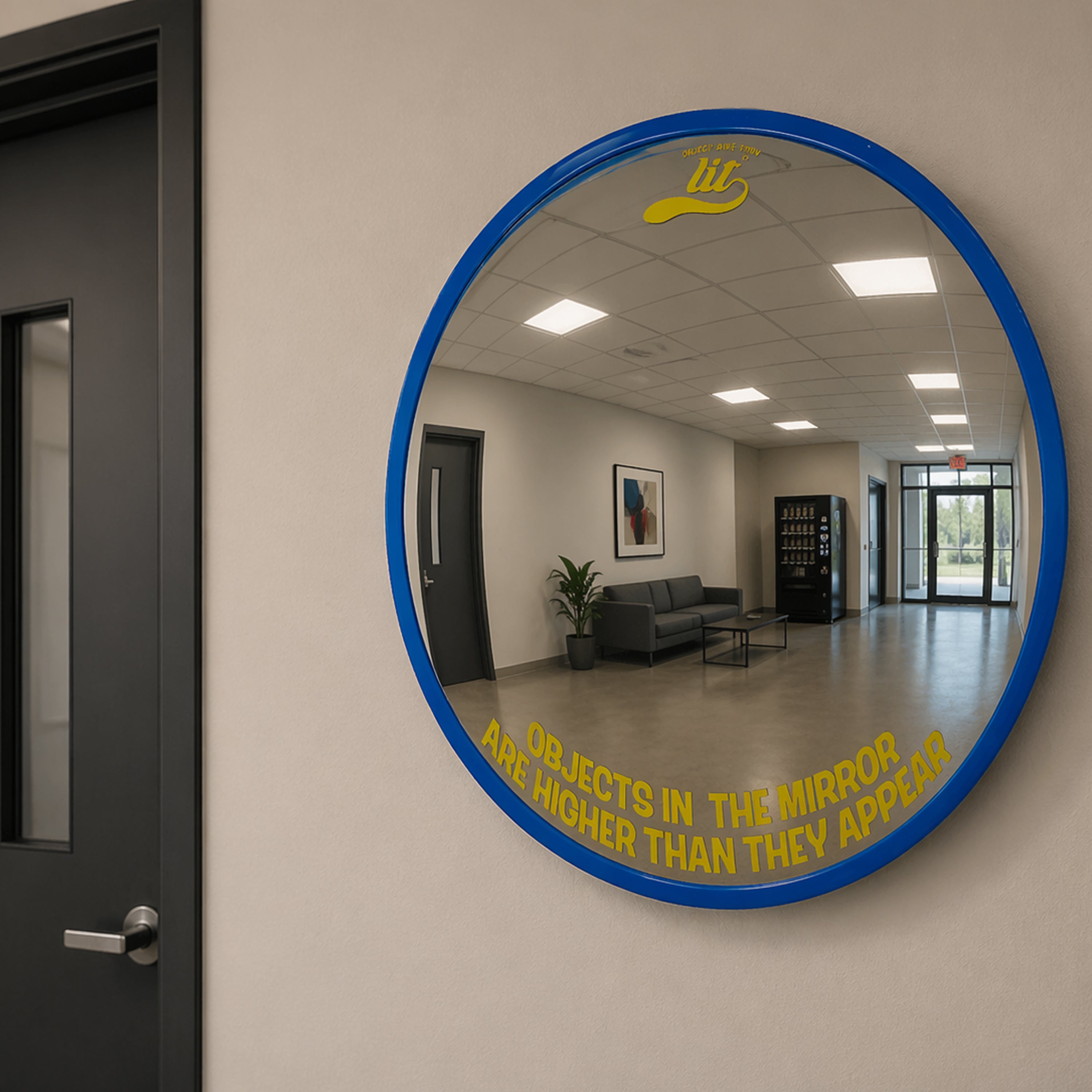 HIGHER THAN THEY APPEAR CONVEX MIRROR