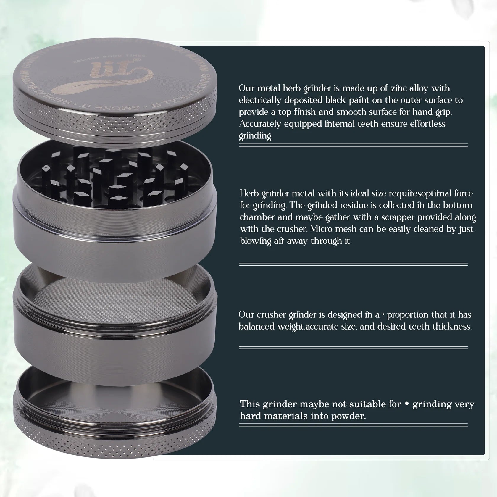 55MM METAL HERB GRINDER