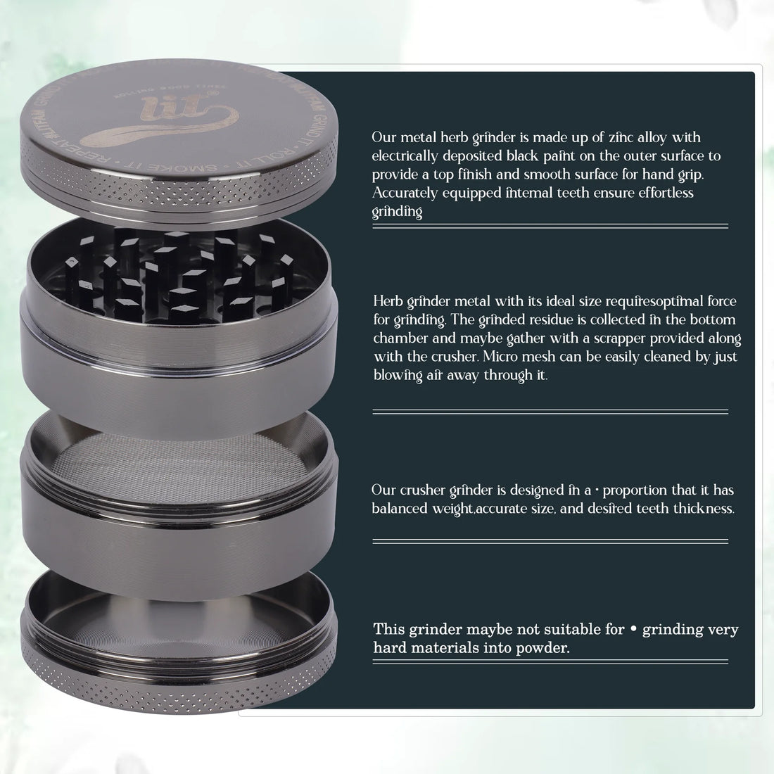 63MM METAL HERB GRINDER