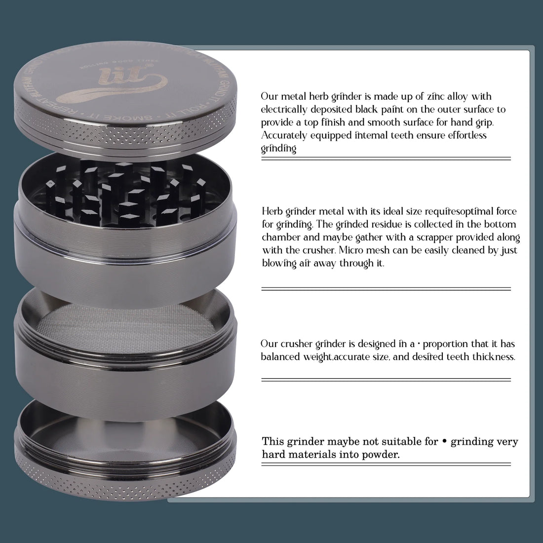 63MM METAL HERB GRINDER
