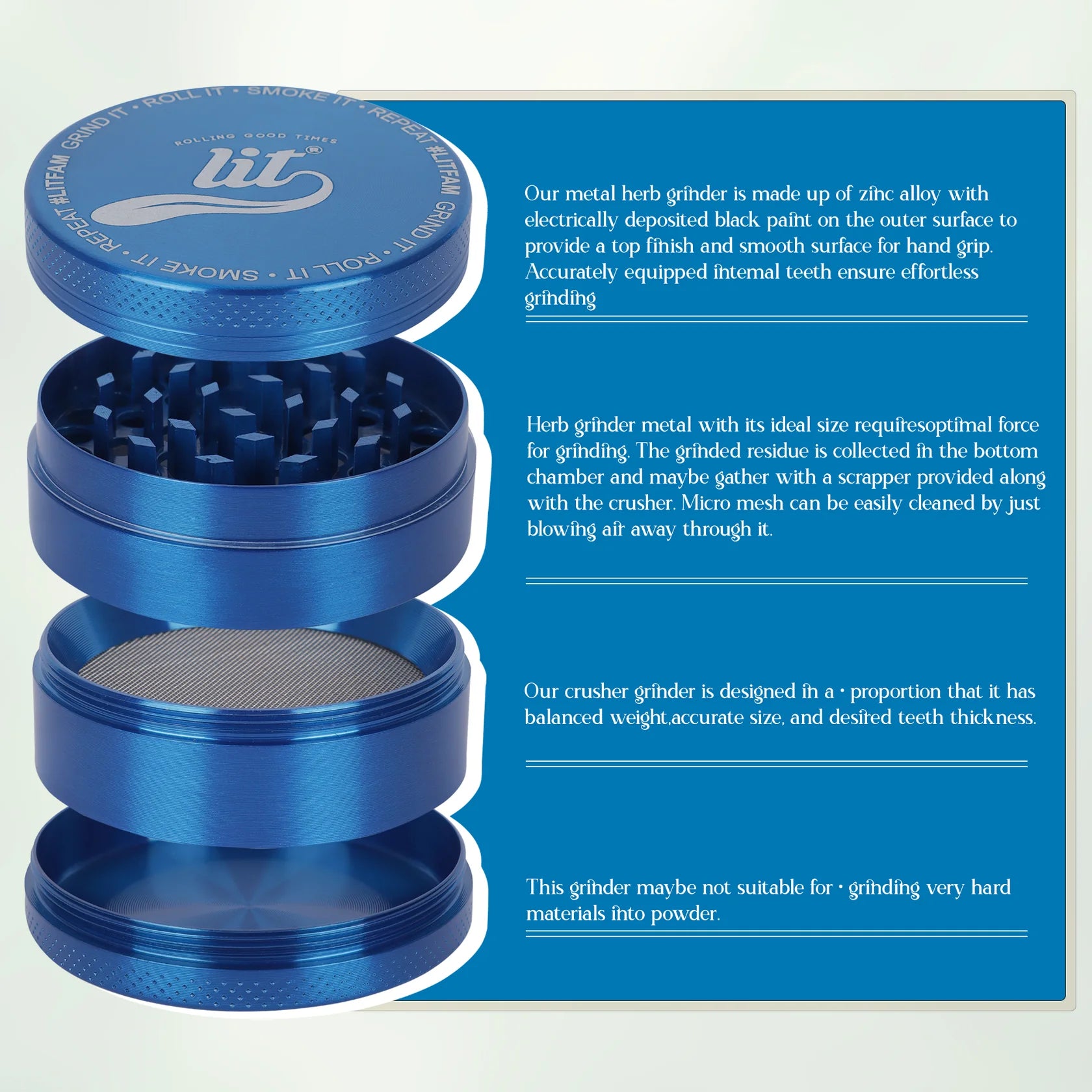 55MM METAL HERB GRINDER