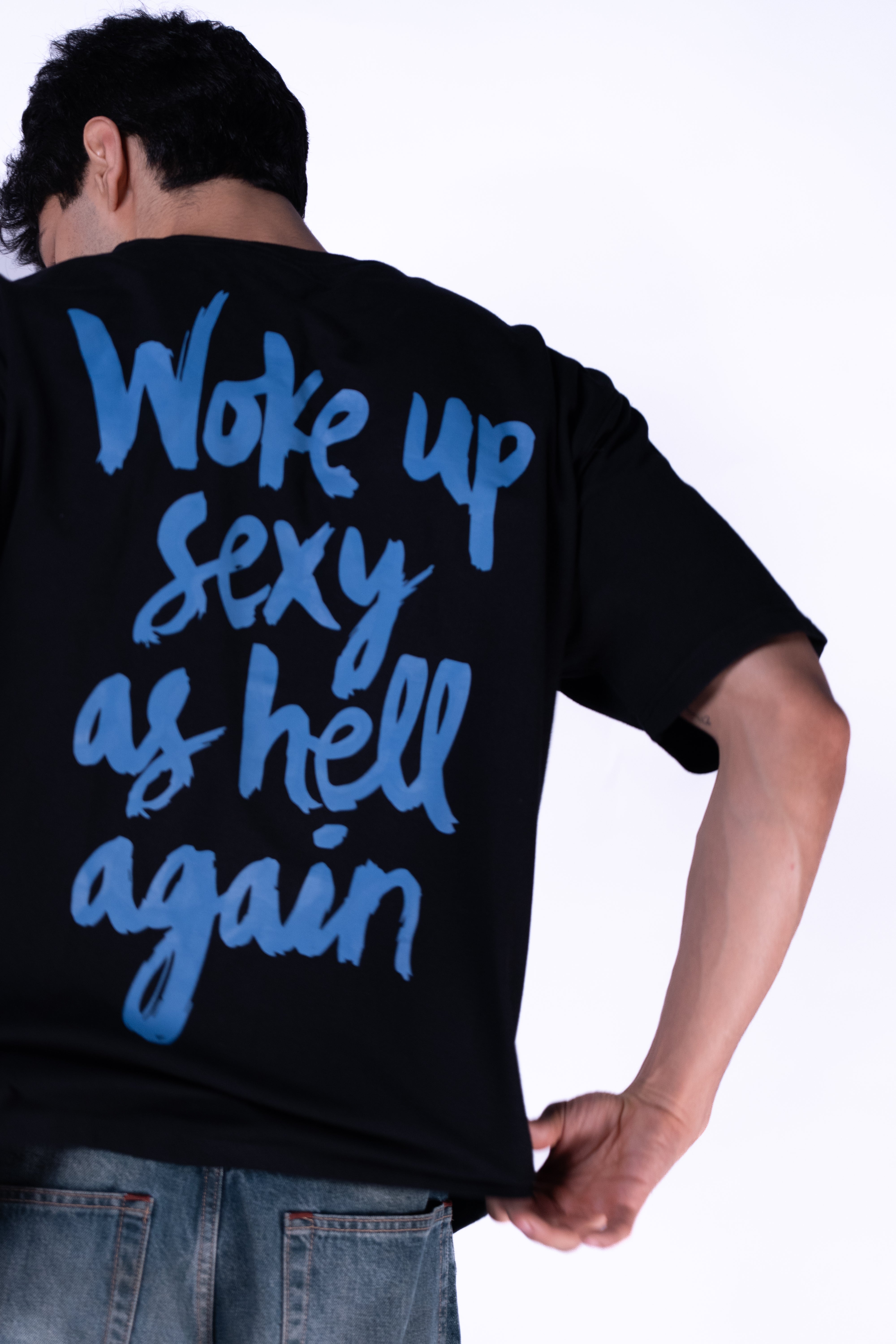Sexy As Hell T-Shirt Black | Oversized Cotton Tee – Lit