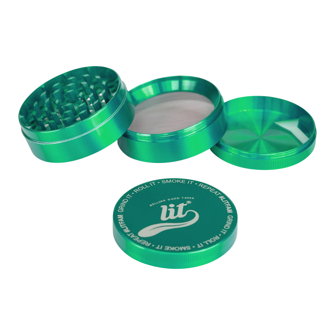 63MM GREEN METAL HERB GRINDER