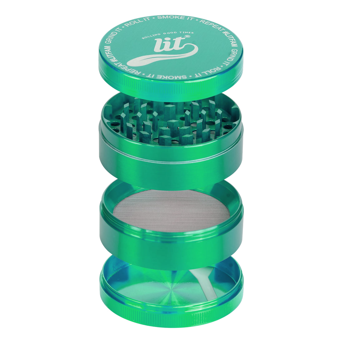 63MM GREEN METAL HERB GRINDER