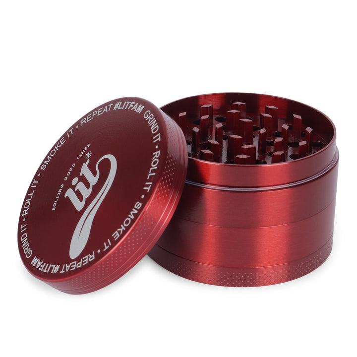 63MM RED METAL HERB GRINDER