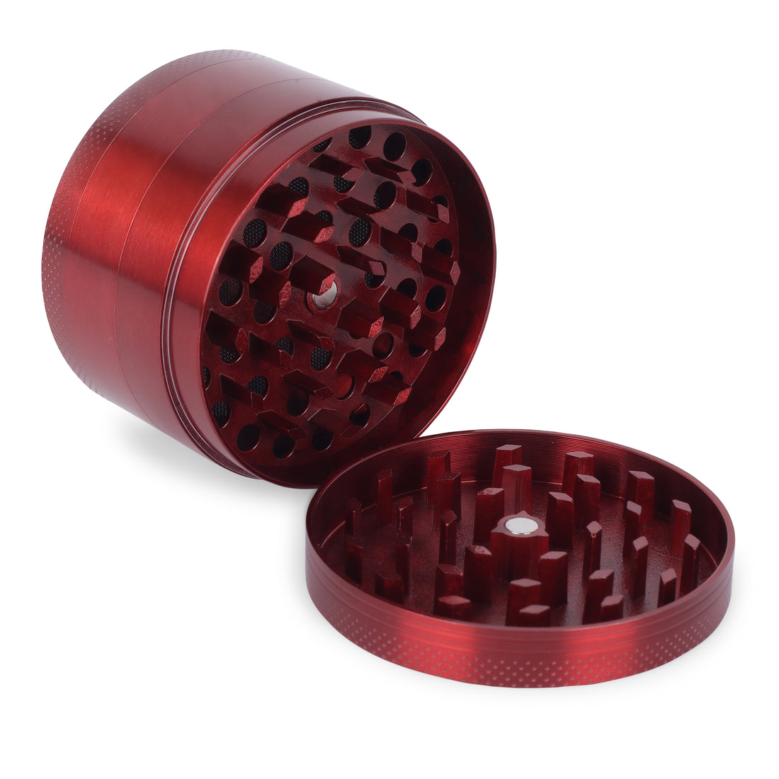 63MM RED METAL HERB GRINDER