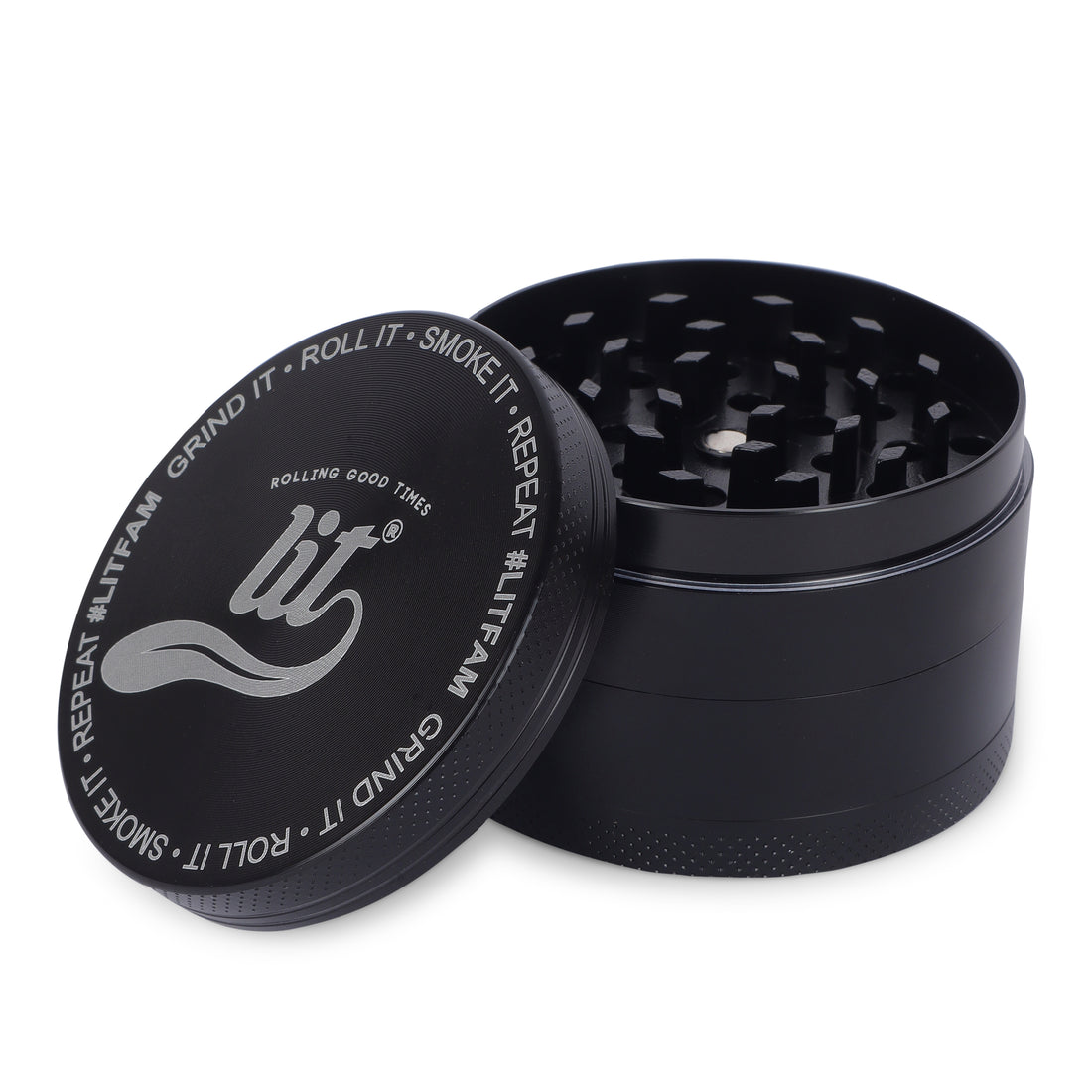 63MM BLACK METAL HERB GRINDER