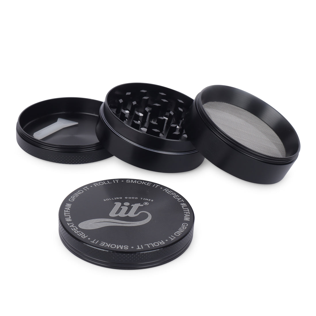 63MM BLACK METAL HERB GRINDER