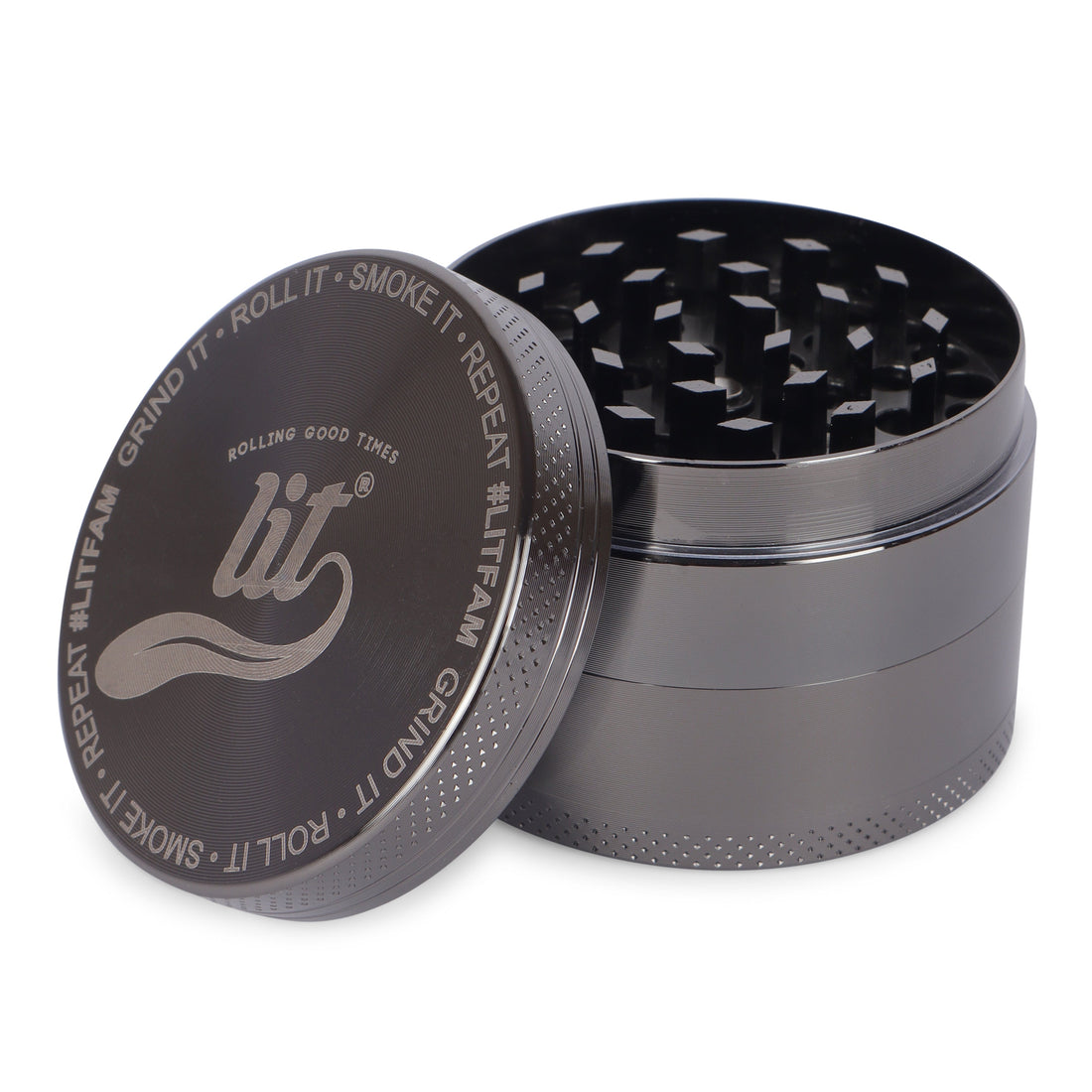 55MM GUN BLACK METAL HERB GRINDER