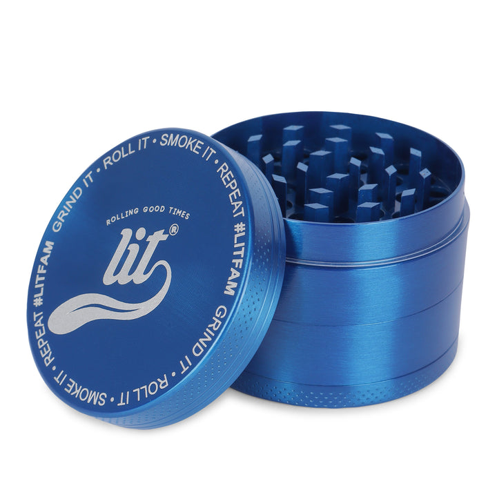 55MM BLUE METAL HERB GRINDER