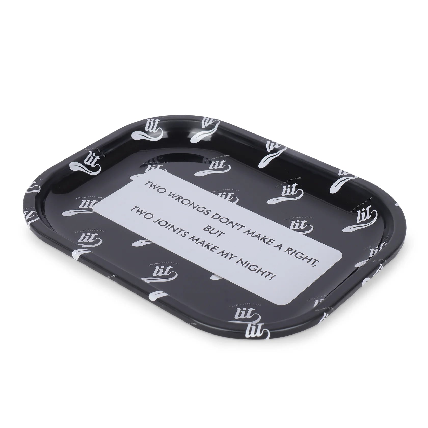 LIT METAL ROLLING TRAY