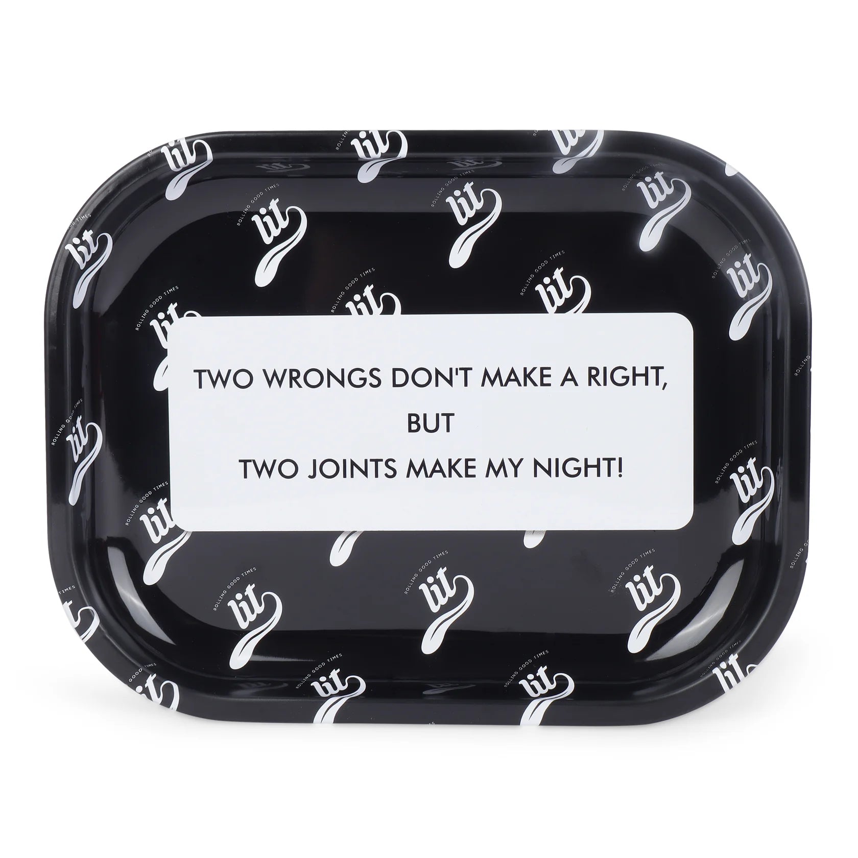 LIT METAL ROLLING TRAY