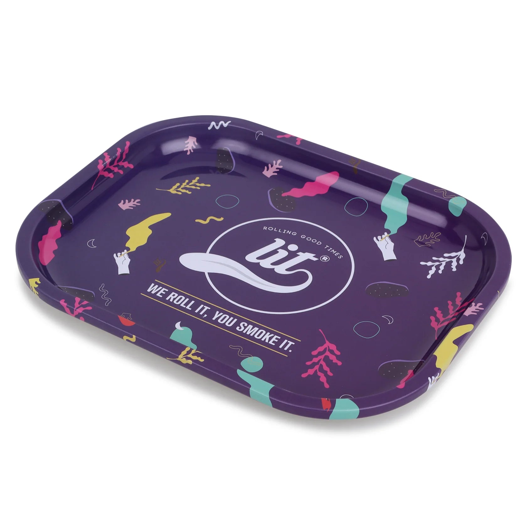 LIT METAL ROLLING TRAY