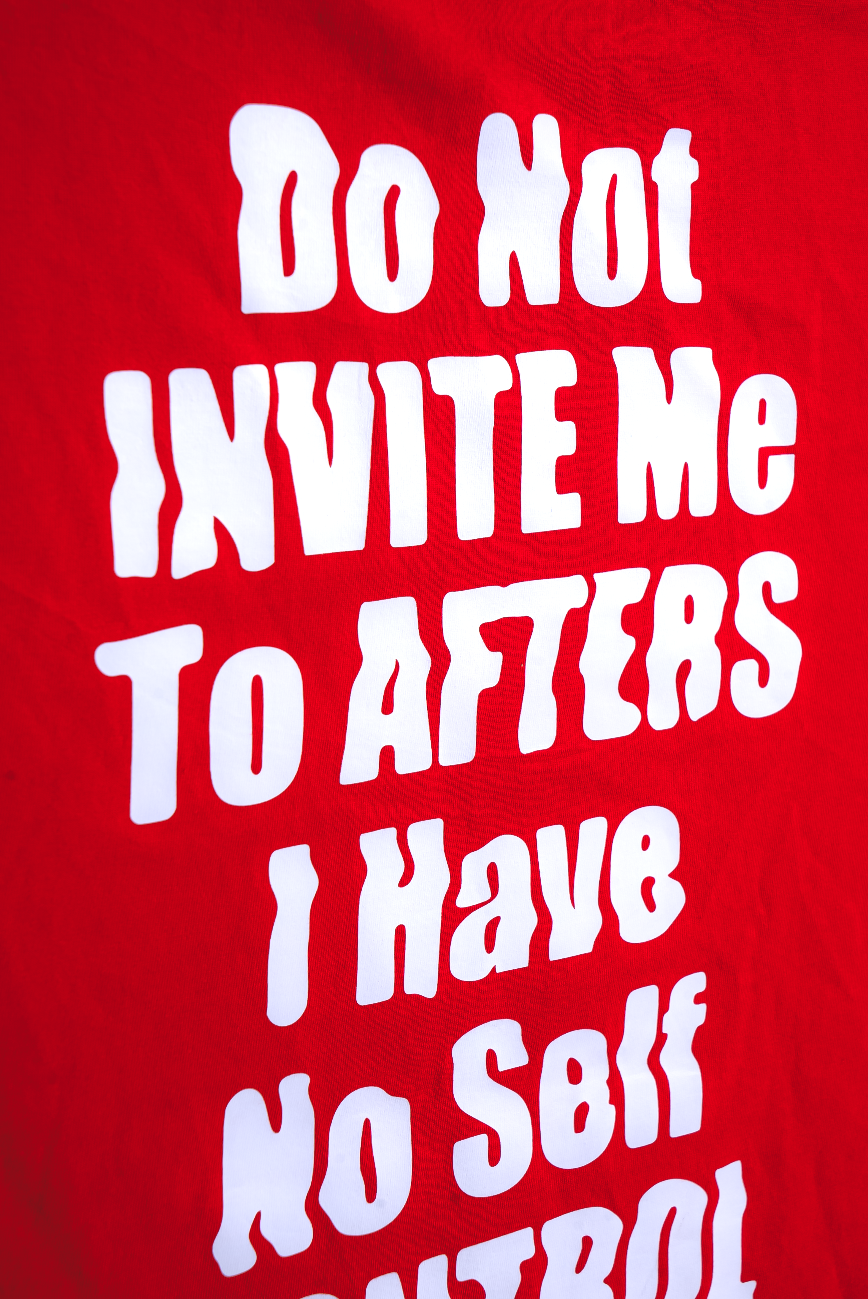 NO SELF CONTROL T-SHIRT