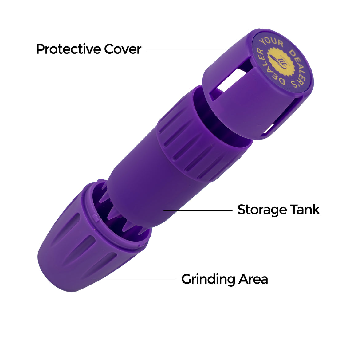 LIT Vault Grinder™ | 3-in-1 Herb Grinder with Storage