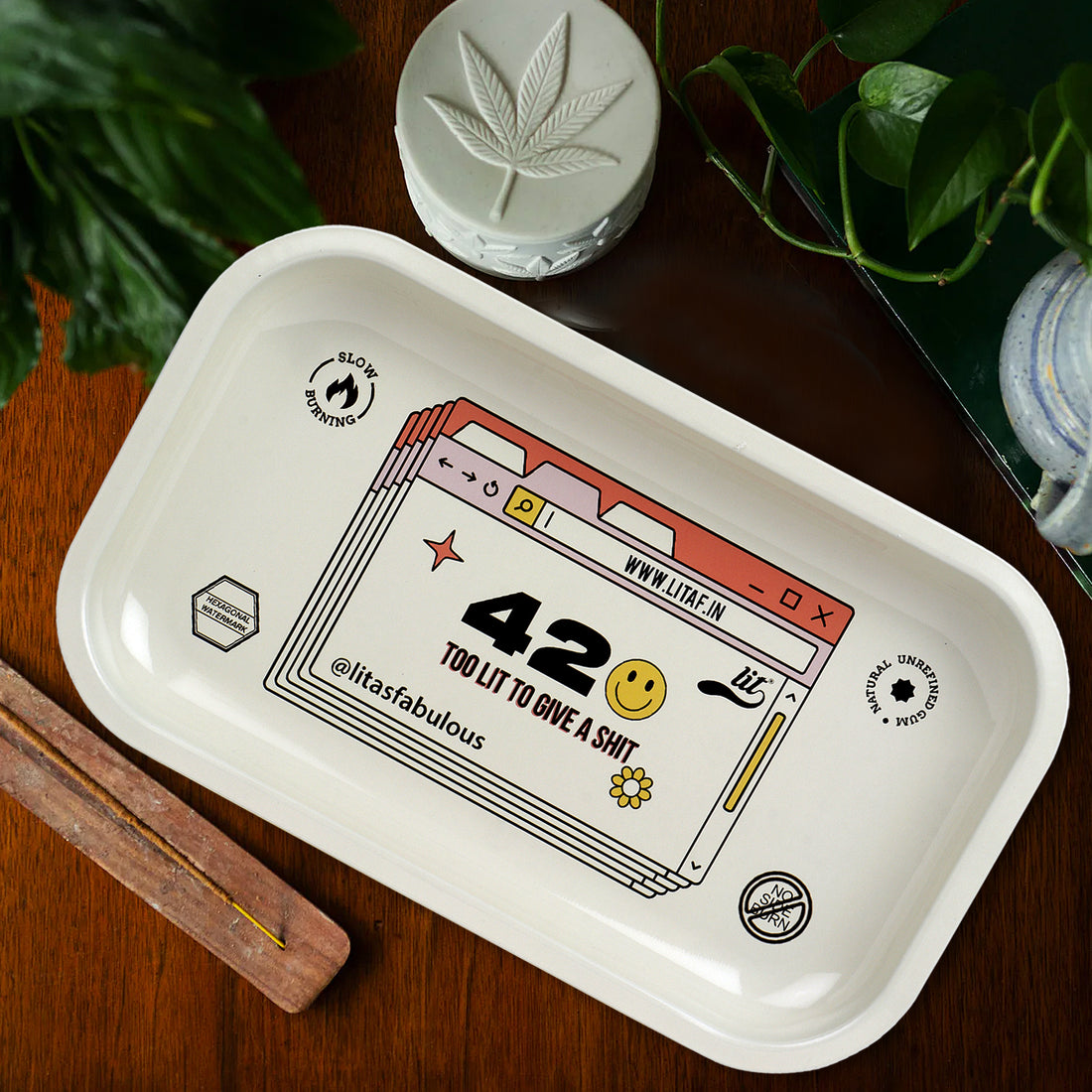 LIT 420 ROLLING TRAY