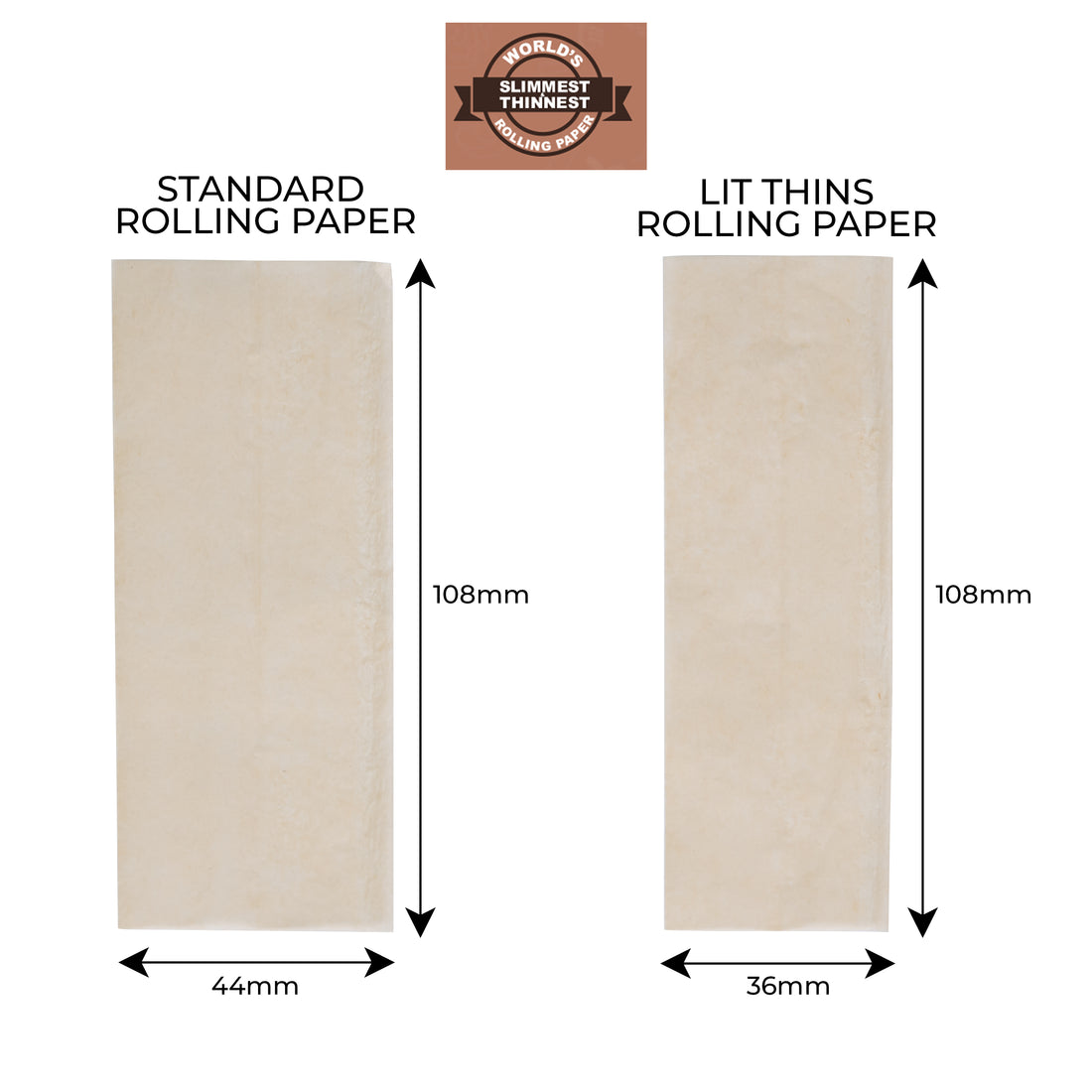 LIT THINS Booklet Each Pack 40 Rolling Paper Slim Rolling Paper(5 Booklets)