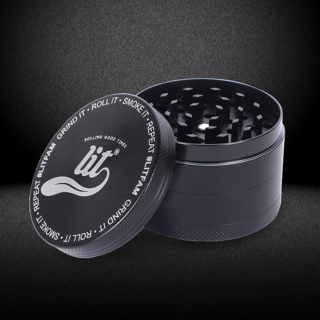 63MM BLACK METAL HERB GRINDER