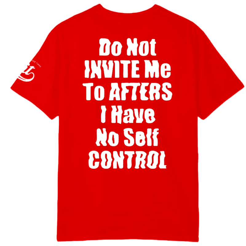 No Self Control T-Shirt Red